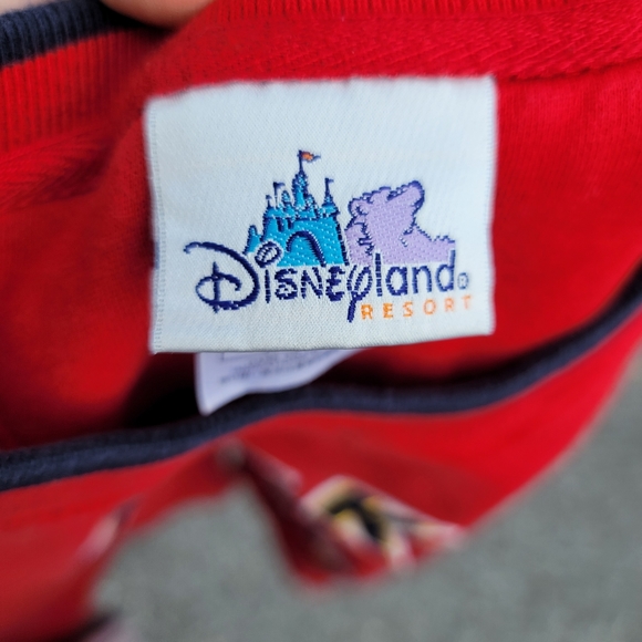 Disneyland Mickey Mouse Vintage Altered Red Sweatshirt Spirit Jersey Medium - Picture 2 of 10